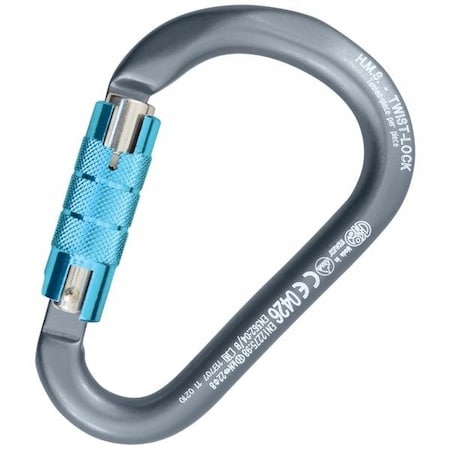 Kong Usa 116 mm Length, 23 mm Gate Opening, Aluminum Alloy, Grey/Polished/Cyan 786MG0DPBKK